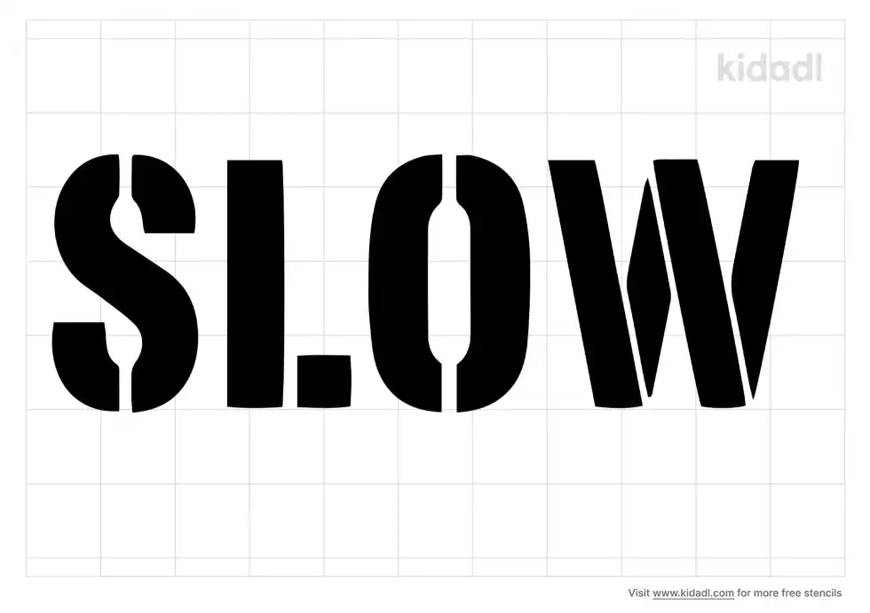 Slow Road Stencil