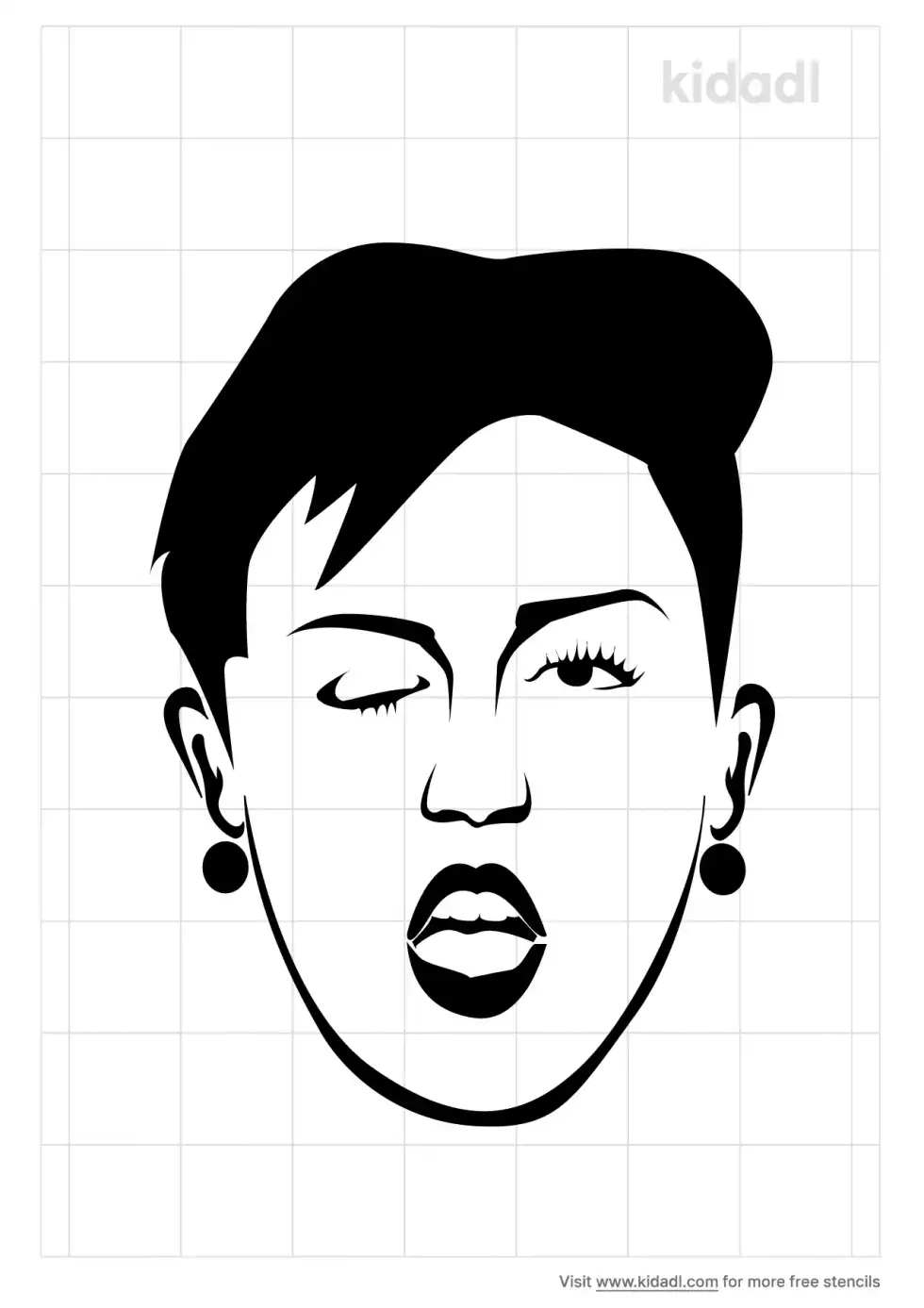 Miley Cyrus Stencil