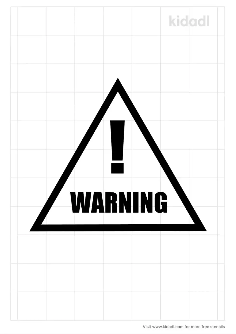 Warning Stencil