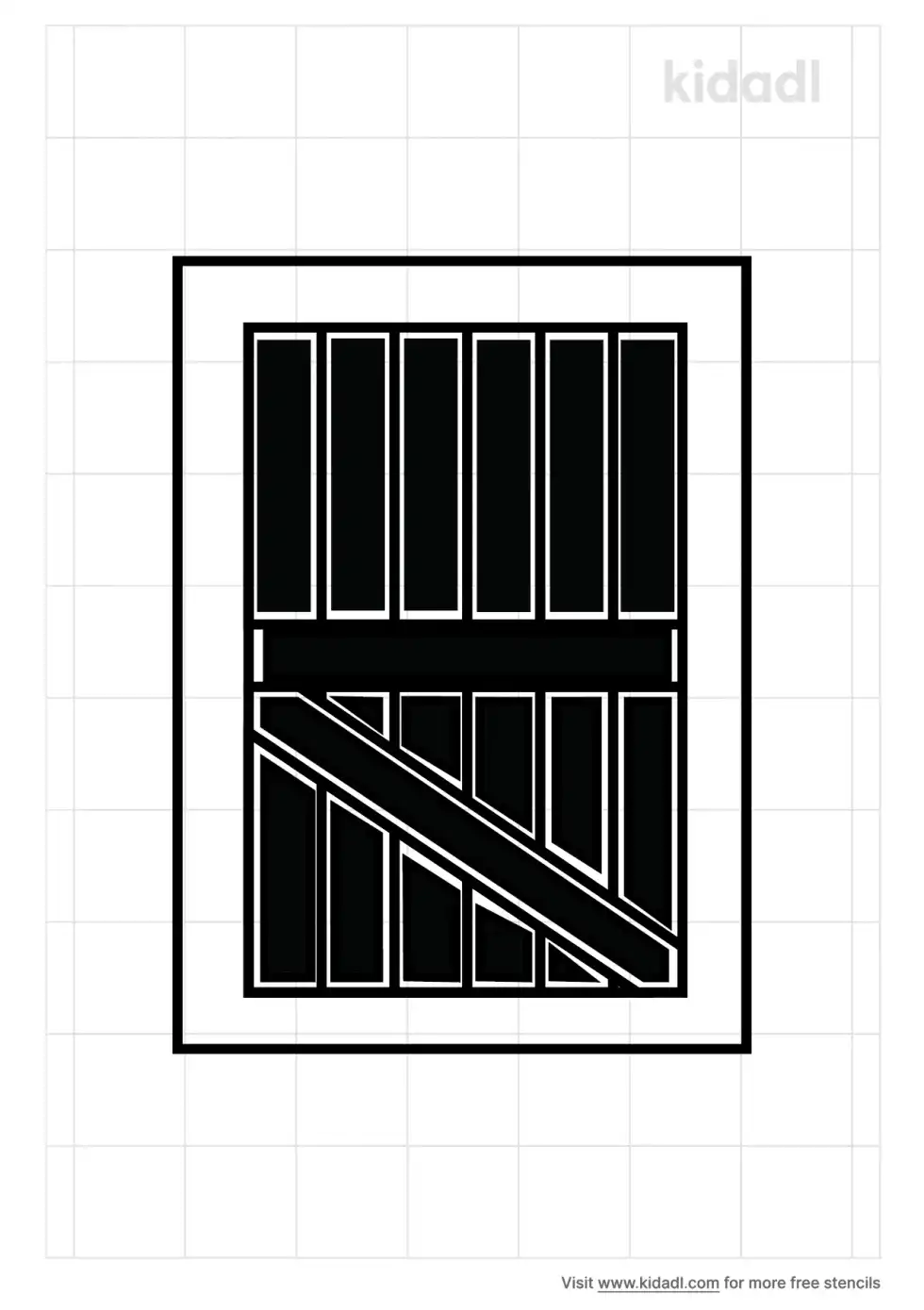 Barn Door Stencil