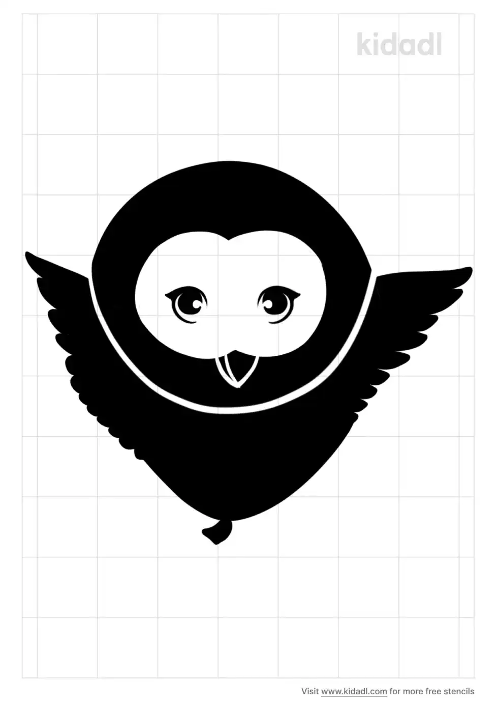 Owl Balloon Stencil