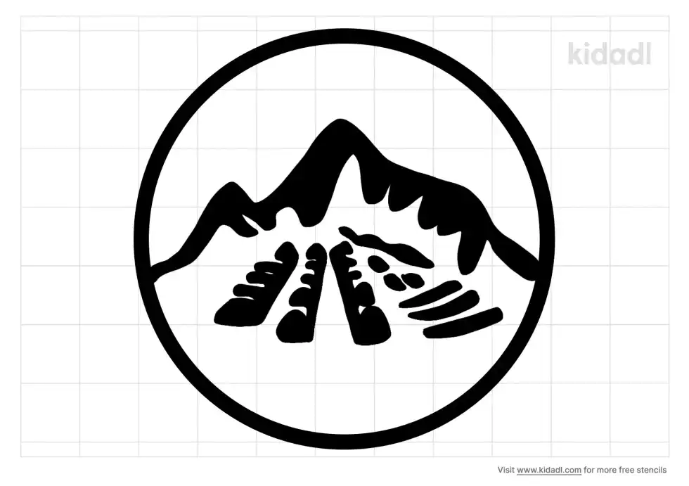 Machu Picchu Stencil