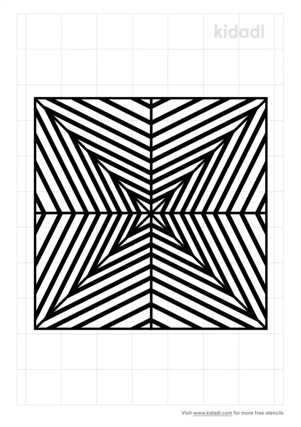 Radiating Star Stencil