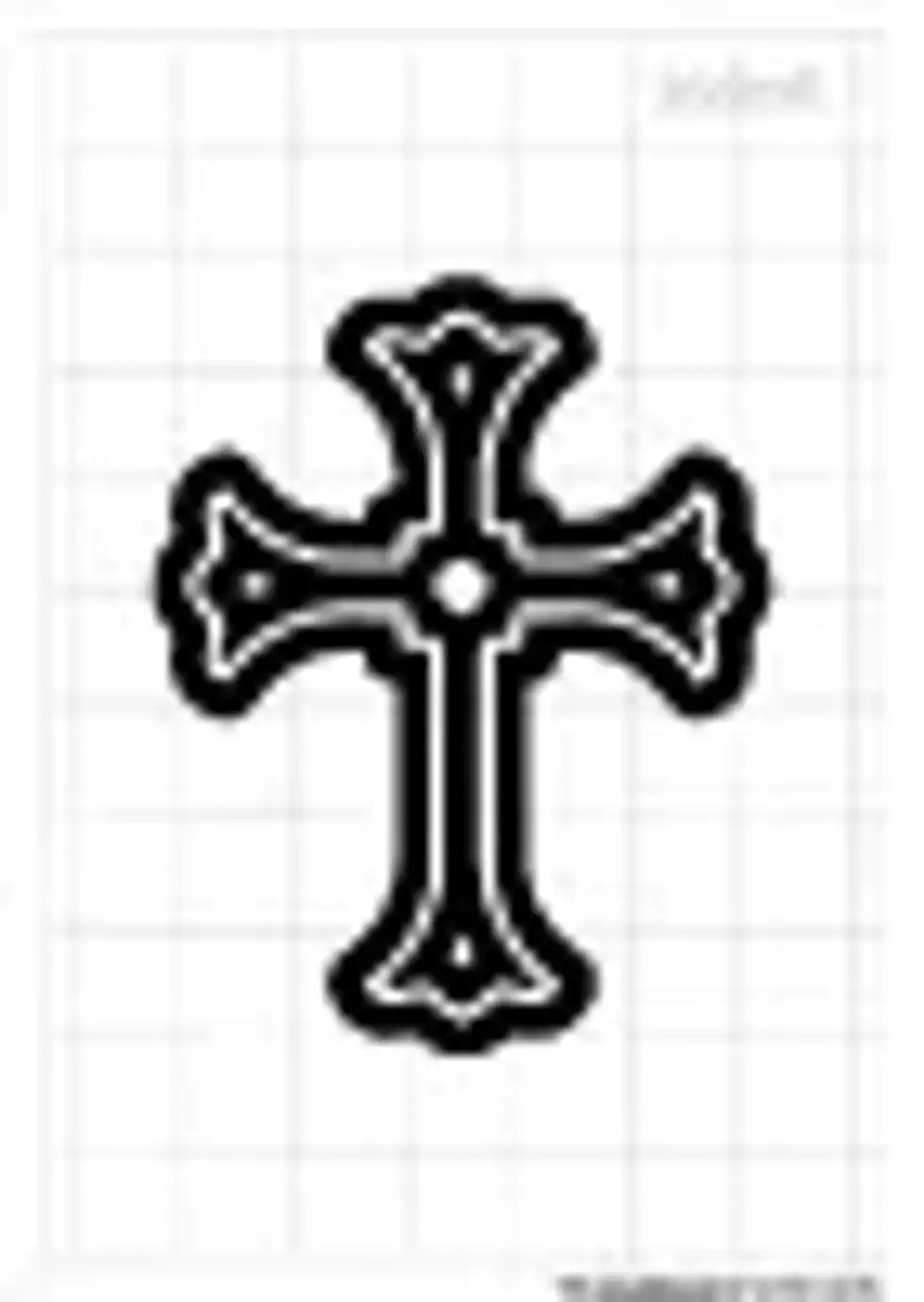 Greek Orthodox Cross Stencil