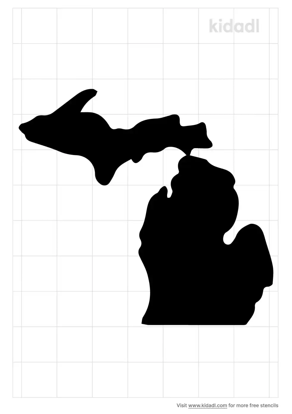 Native Michigan Stencil