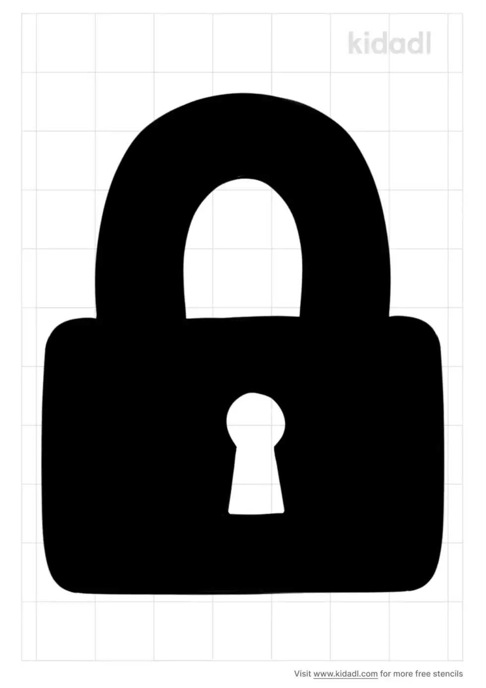 Padlock Stencil