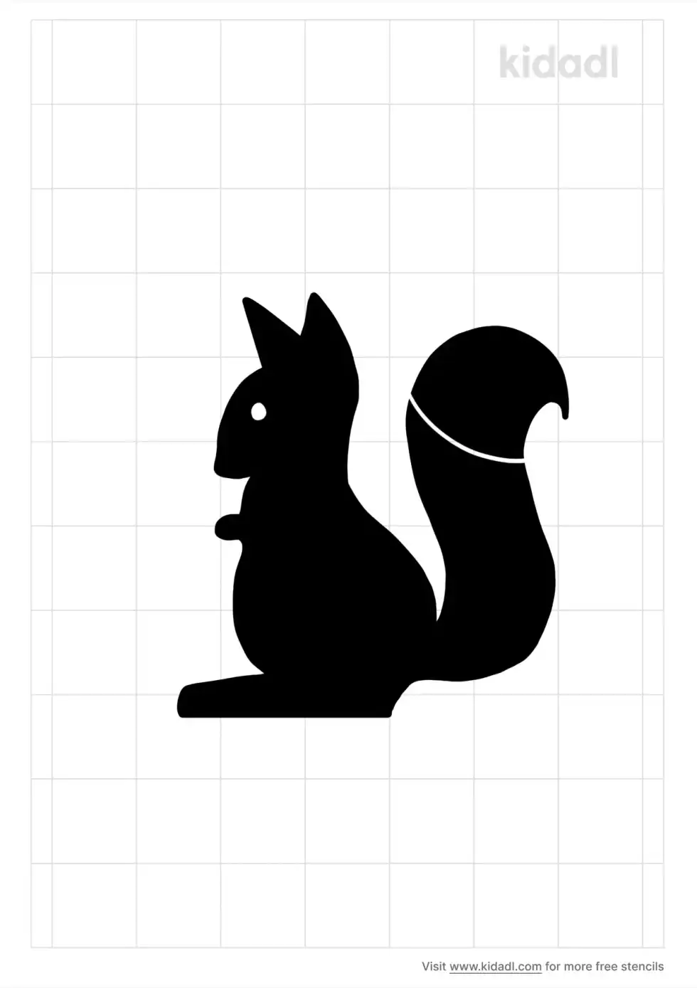Squirrel Stencil