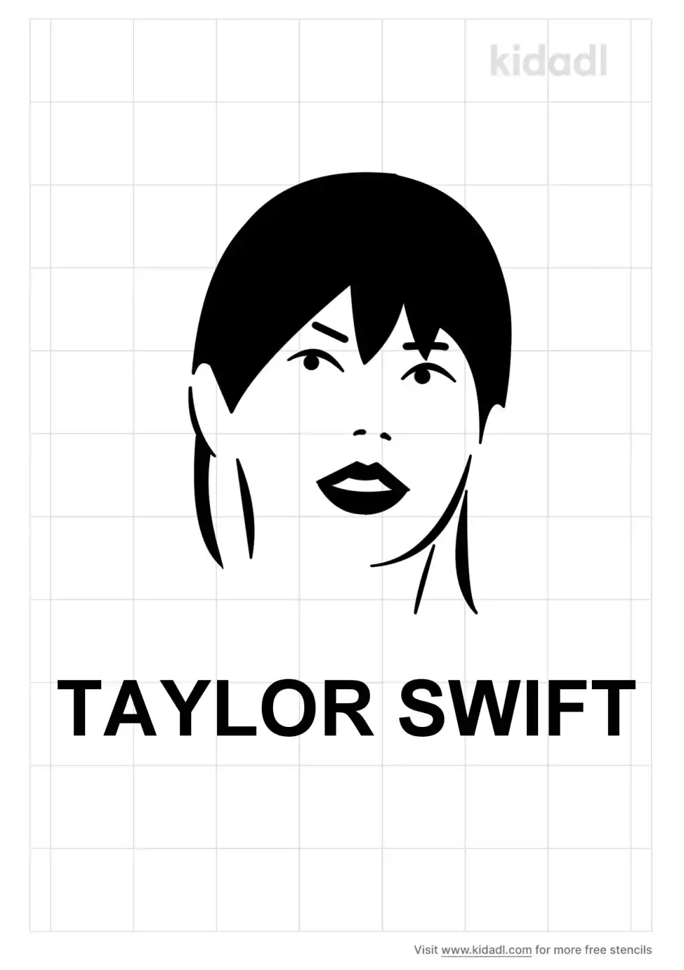 Taylor Swift Stencil