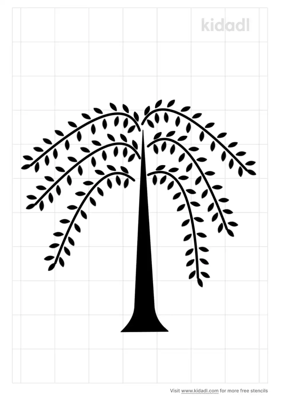 Willow Tree Stencil