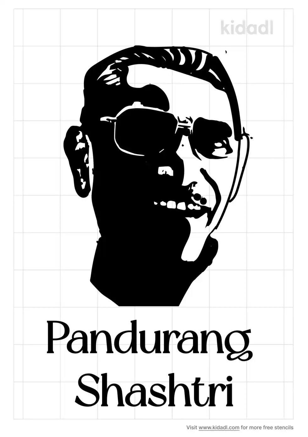 Pandurang Shashtri Stencil