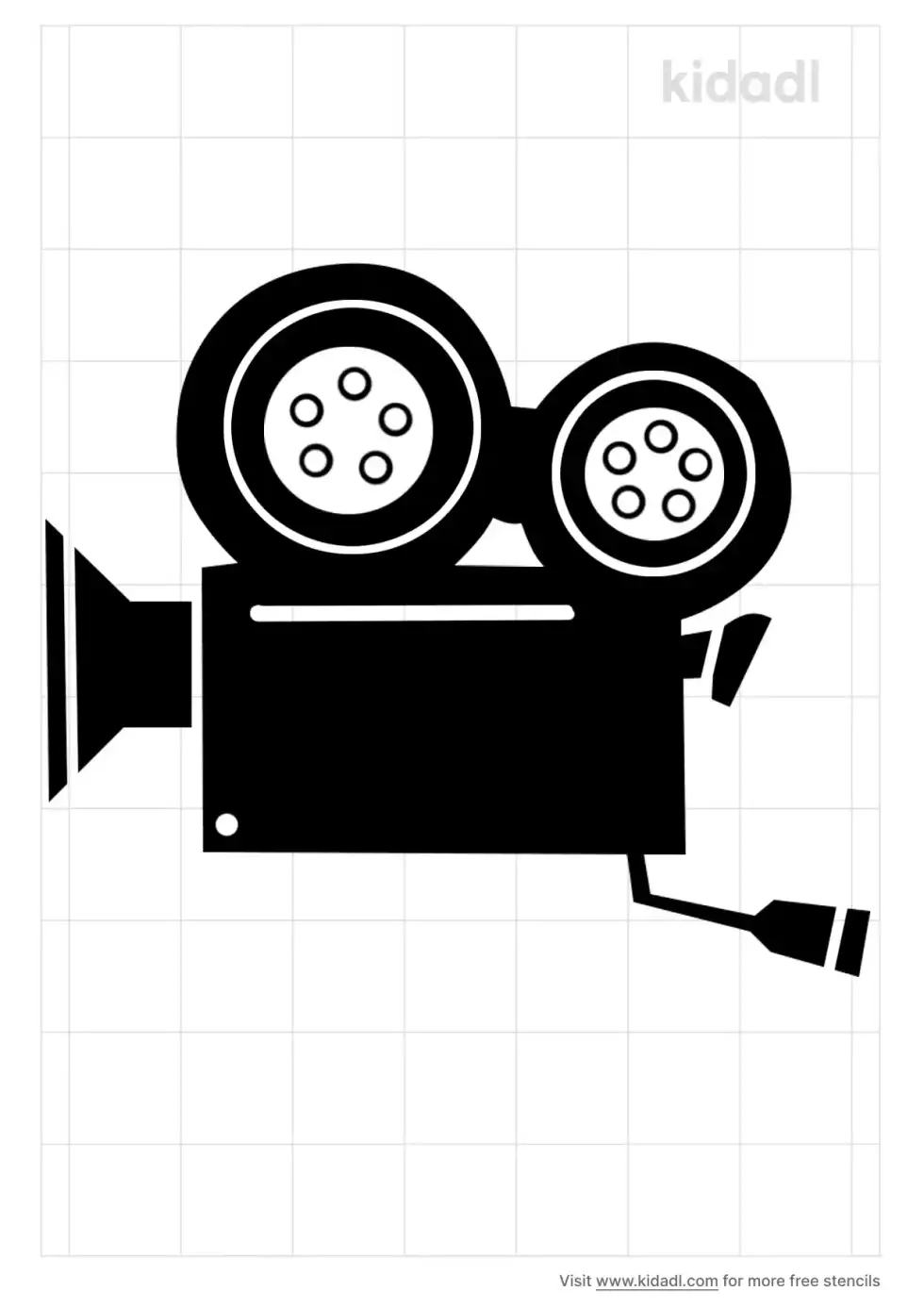 Video Camera Stencil