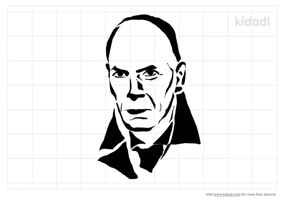 Zinedine Zidane Stencil