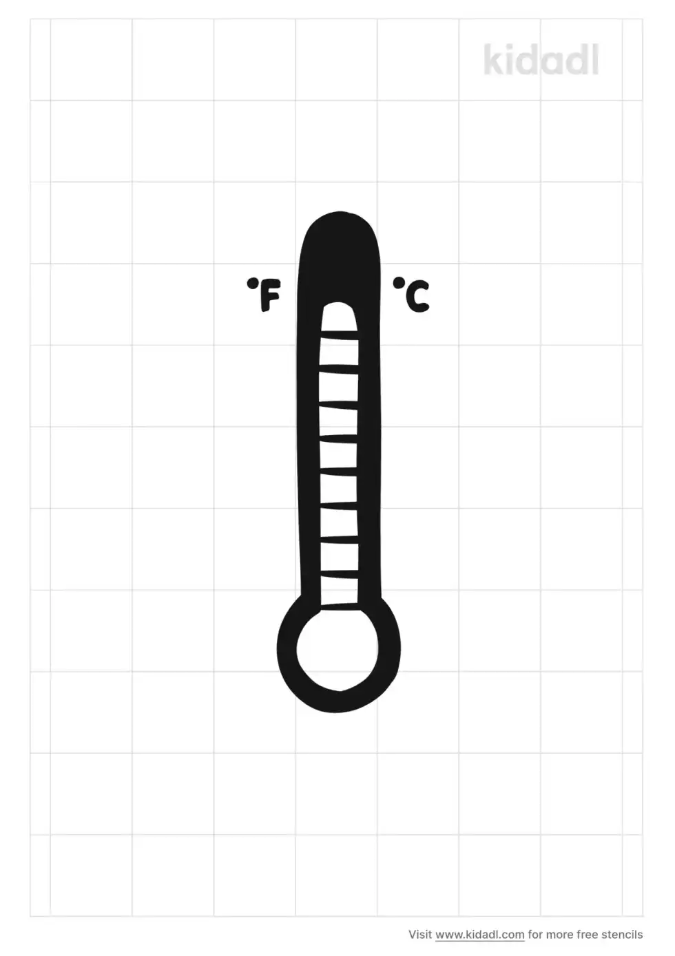 Fahrenheit Celsius Stencil