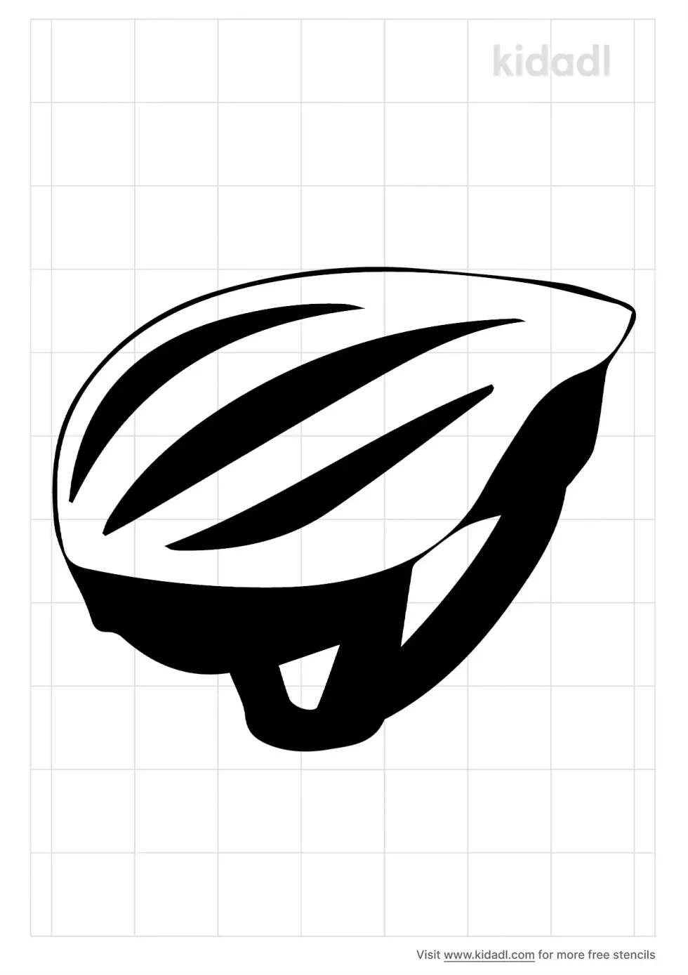 Mountain Helmet Stencil