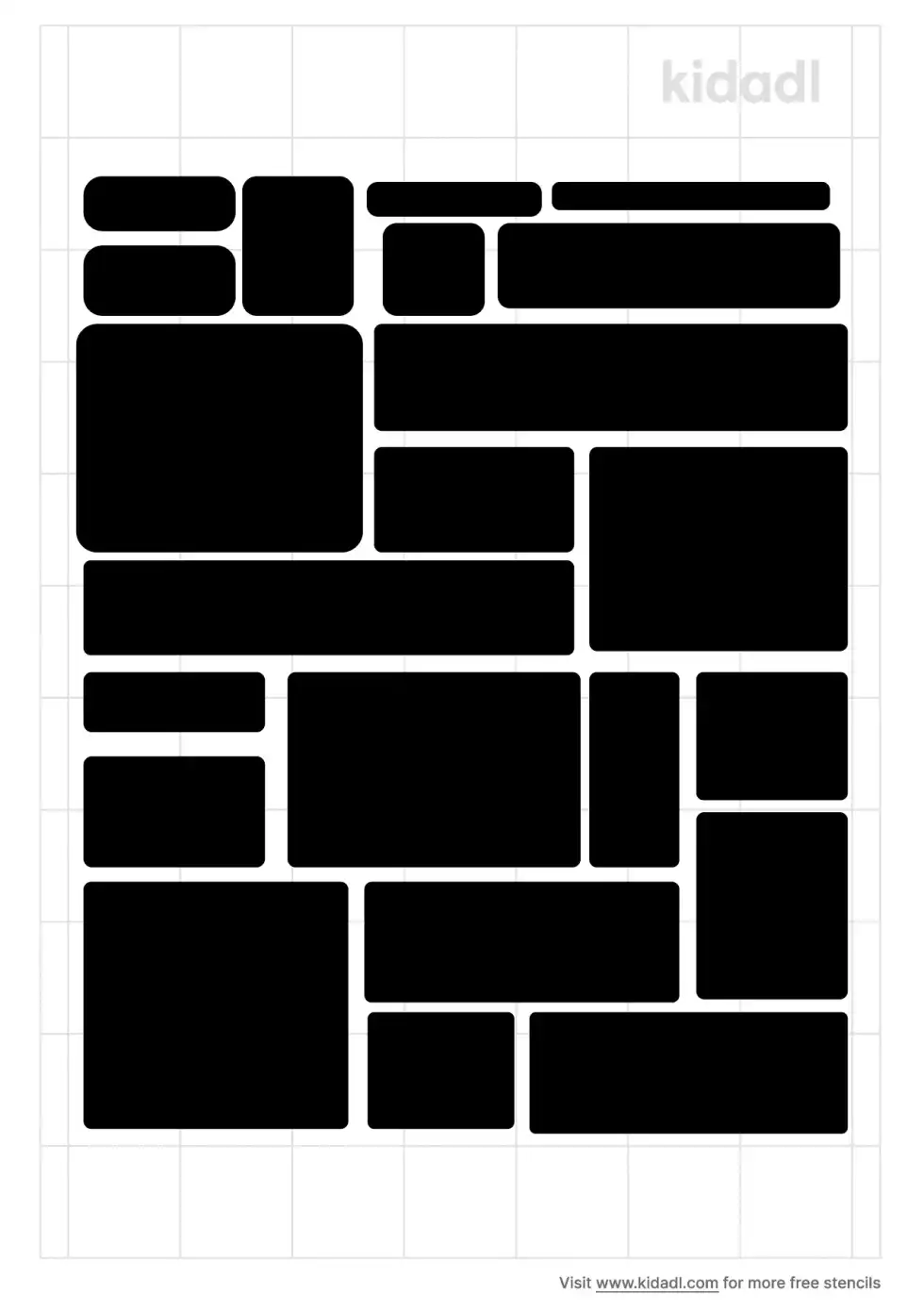 Cobblestone Stencil
