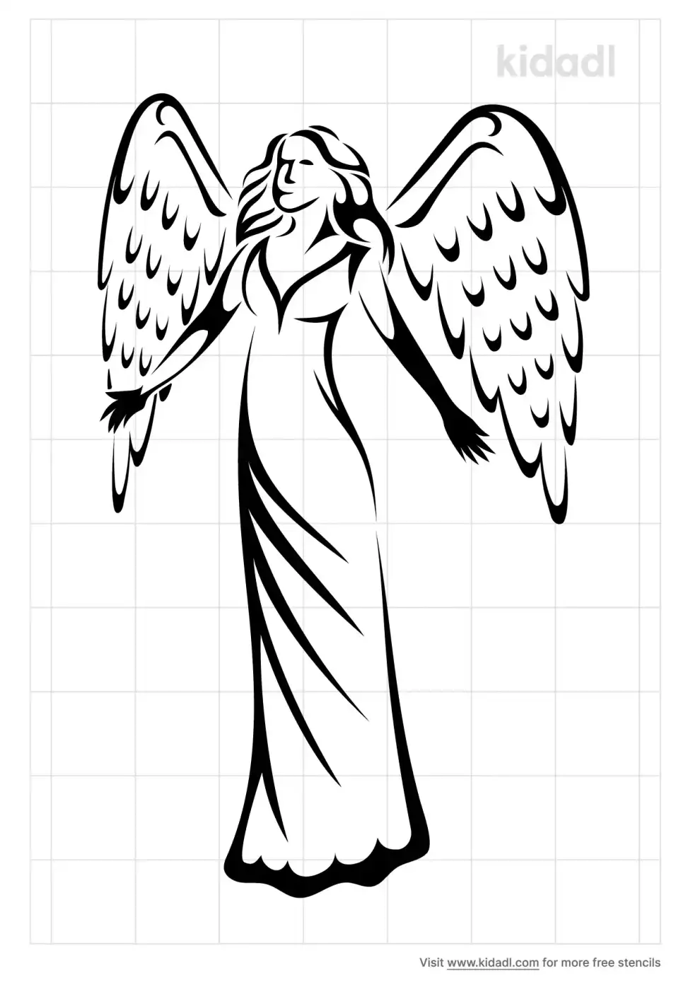 Gothic Angels Stencil