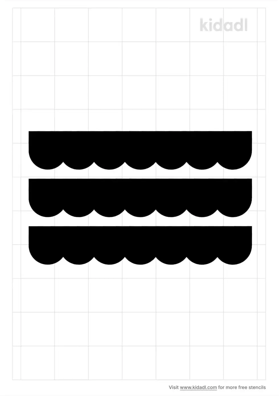 Scallop Stencil