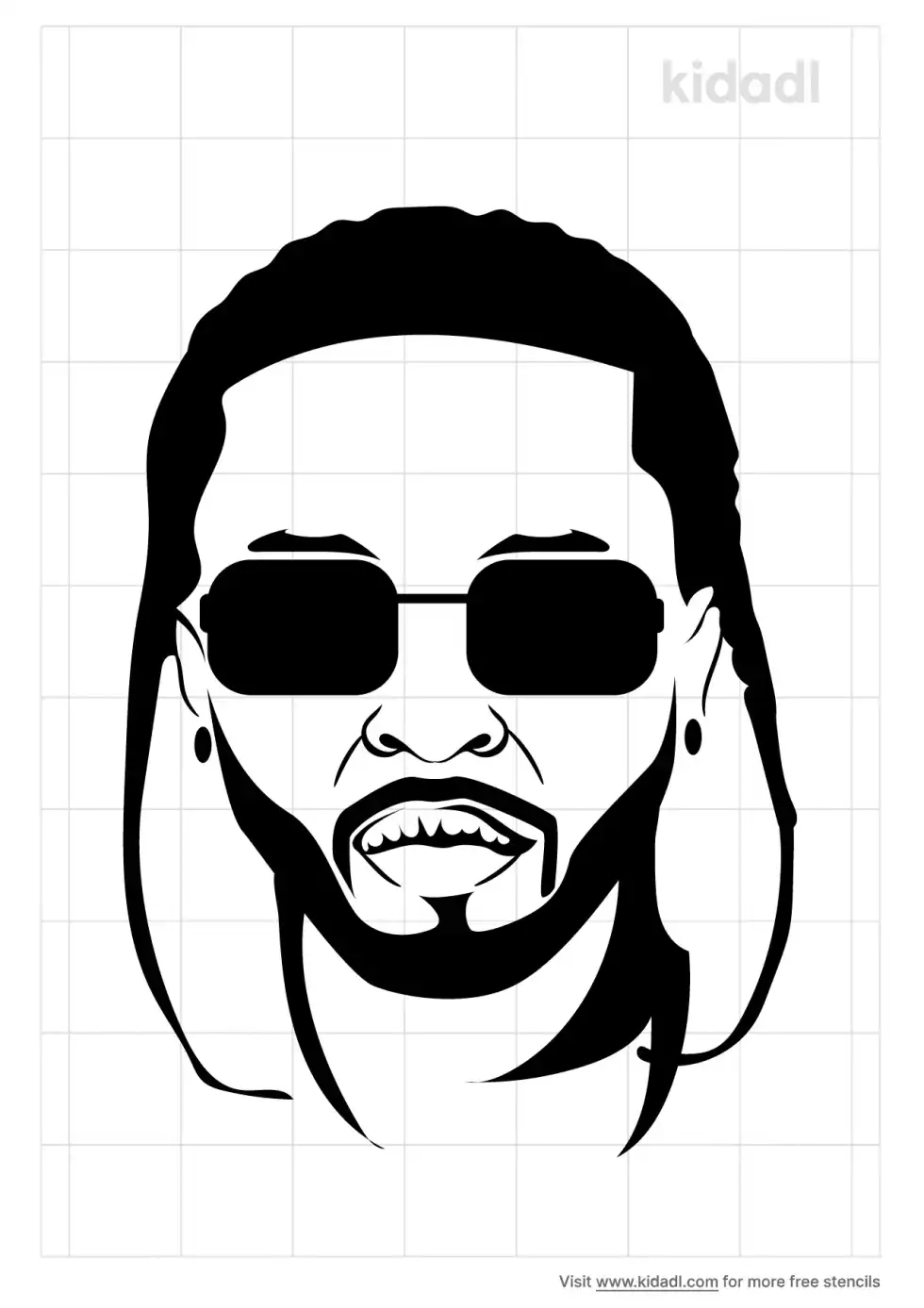 Pop Smoke Stencil