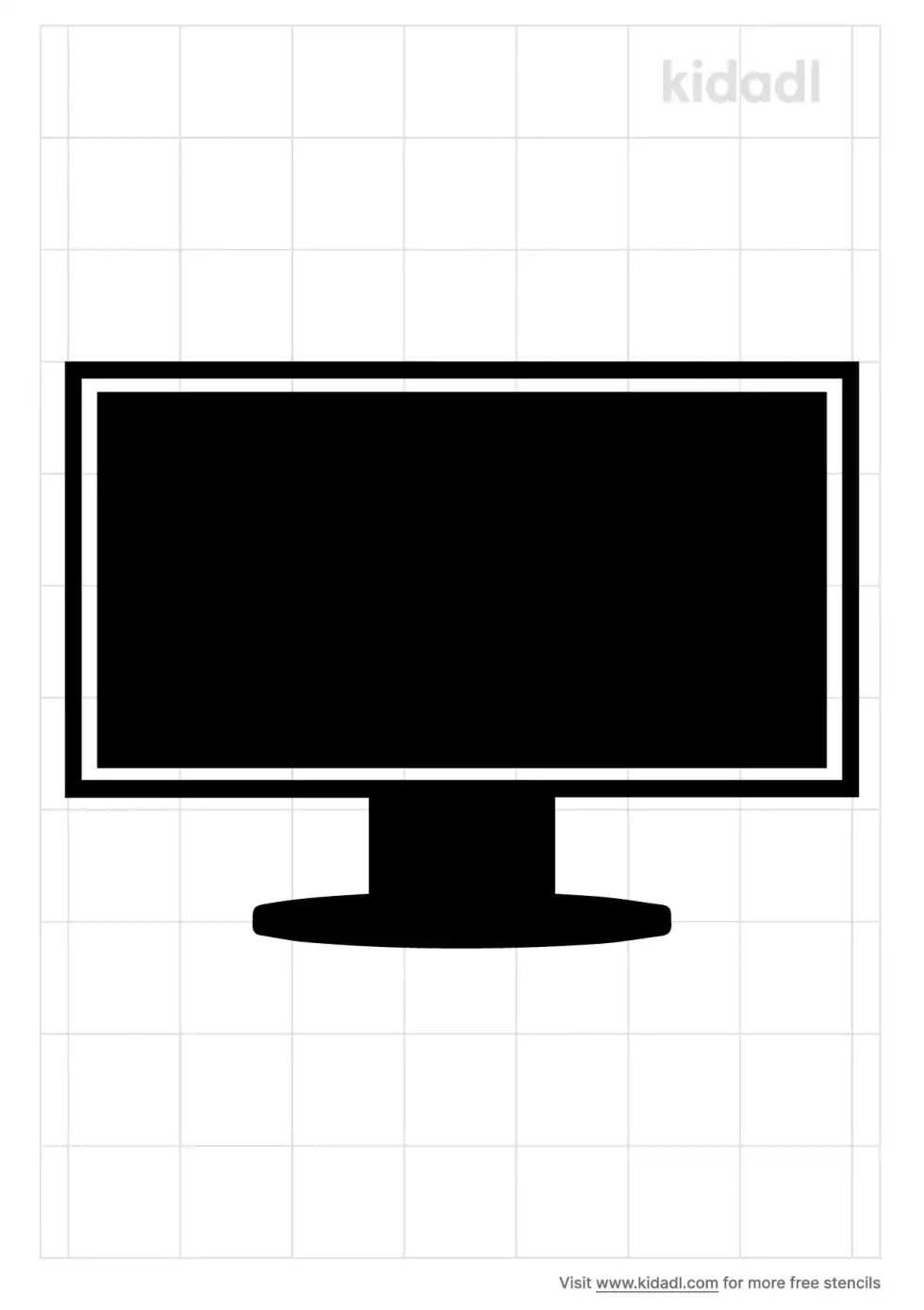 Lcd Monitor Stencil