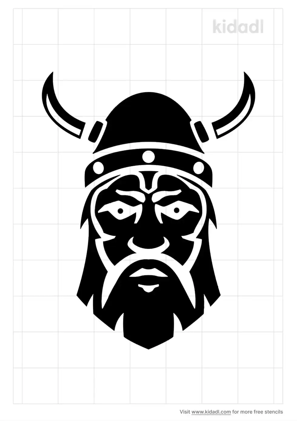Nordic Warrior Stencil