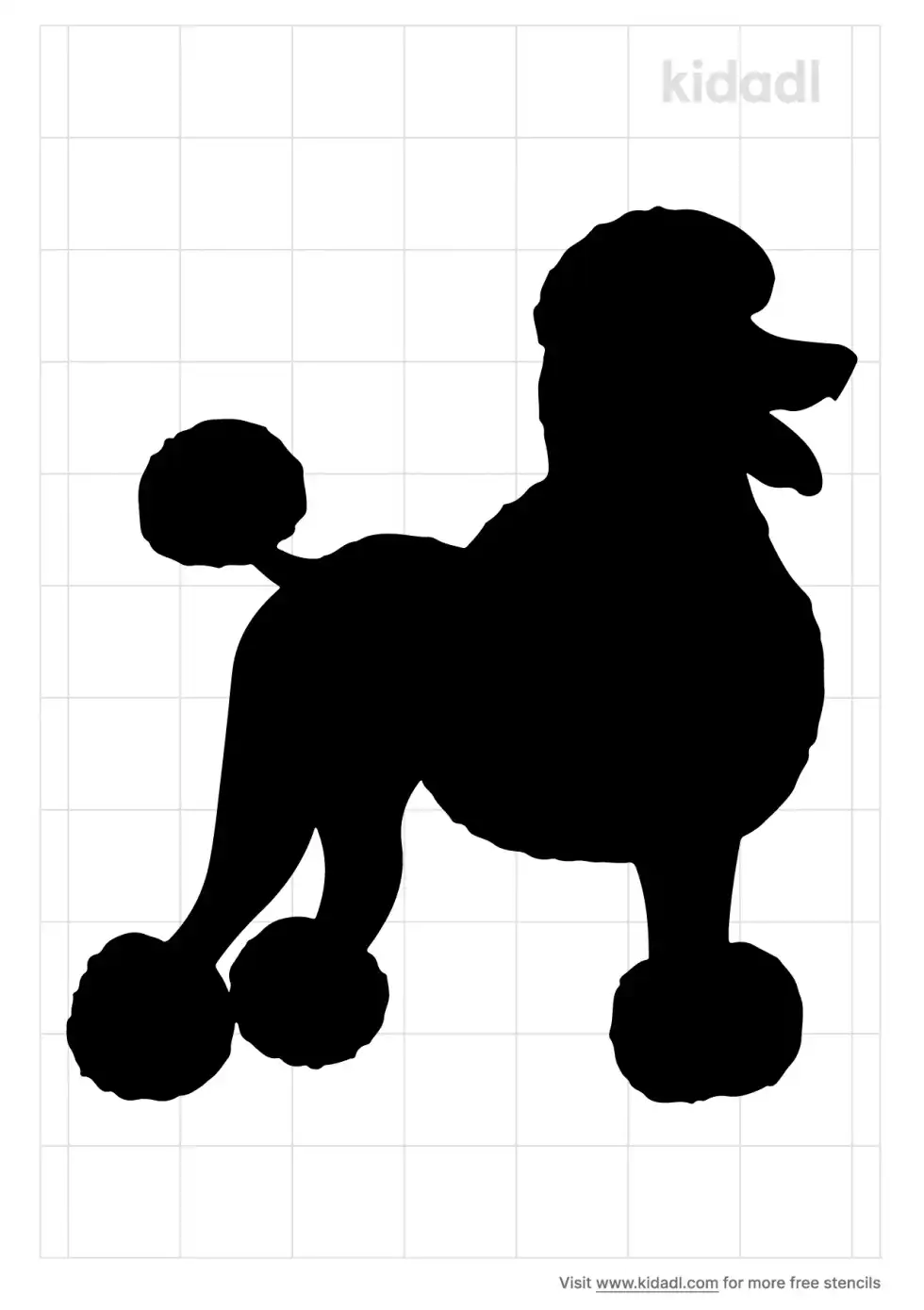 Poodle Stencil