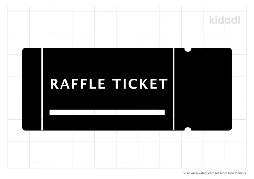Raffle Ticket Stencil