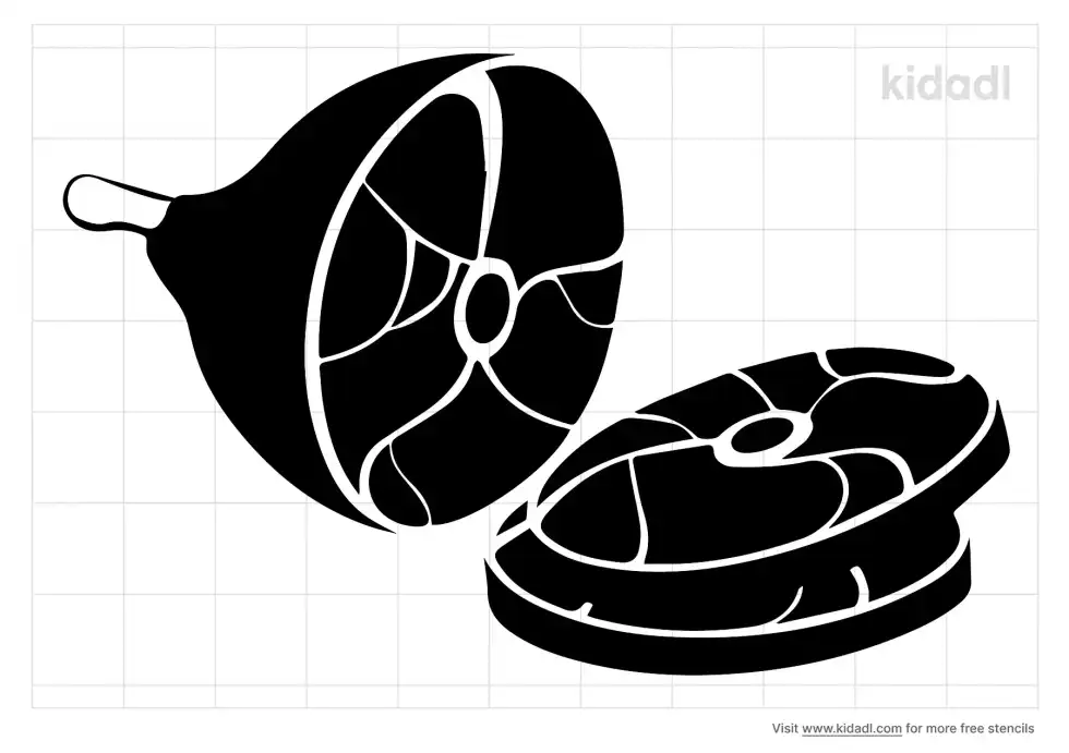 Slice Ham Stencil