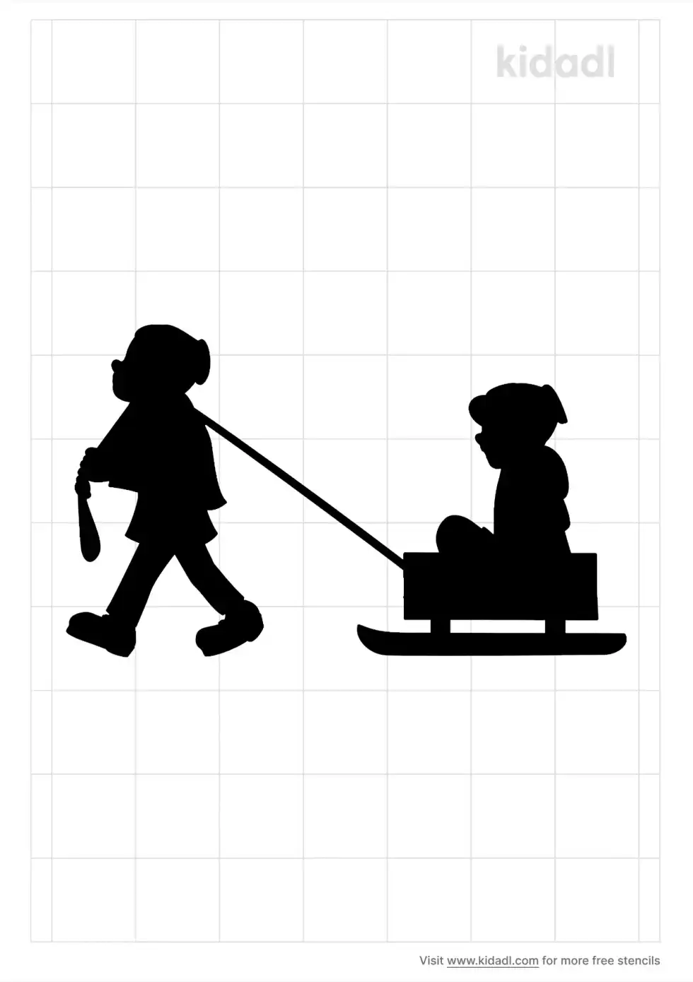 Sleigh Ride Stencil