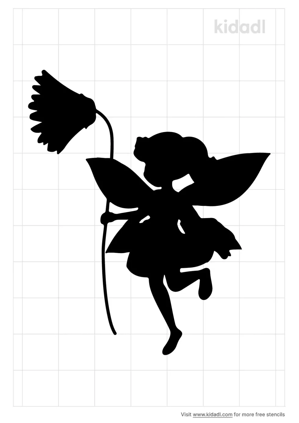 Fairy Touching Flower