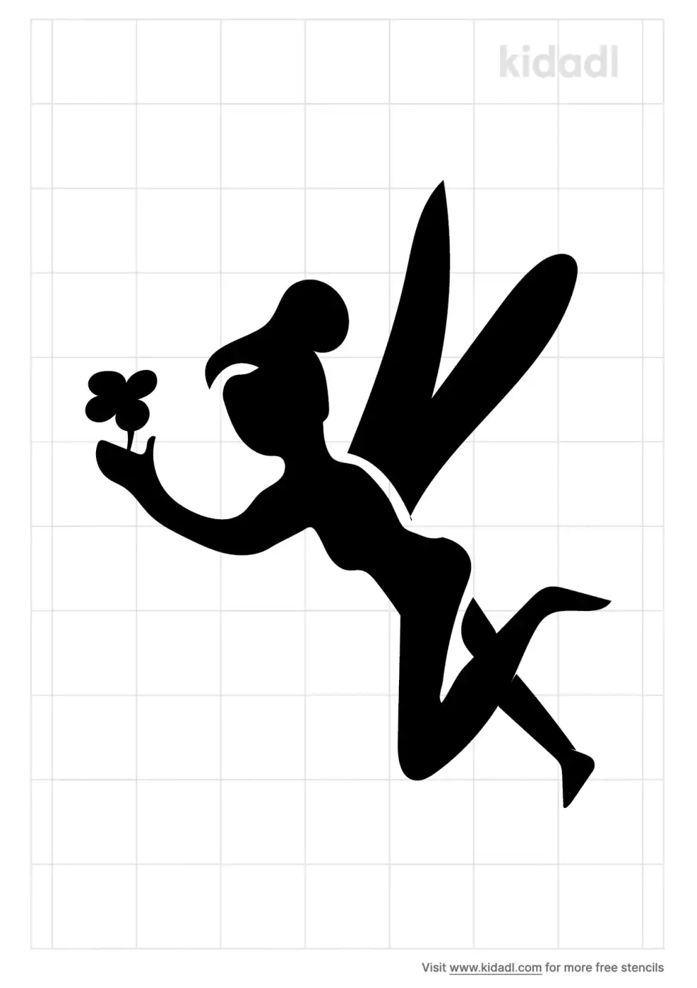 Fairy Flower Stencil