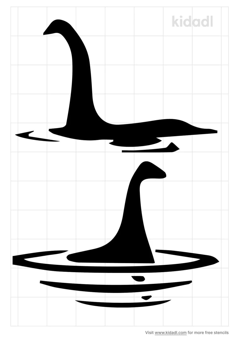 Loch Ness Stencil