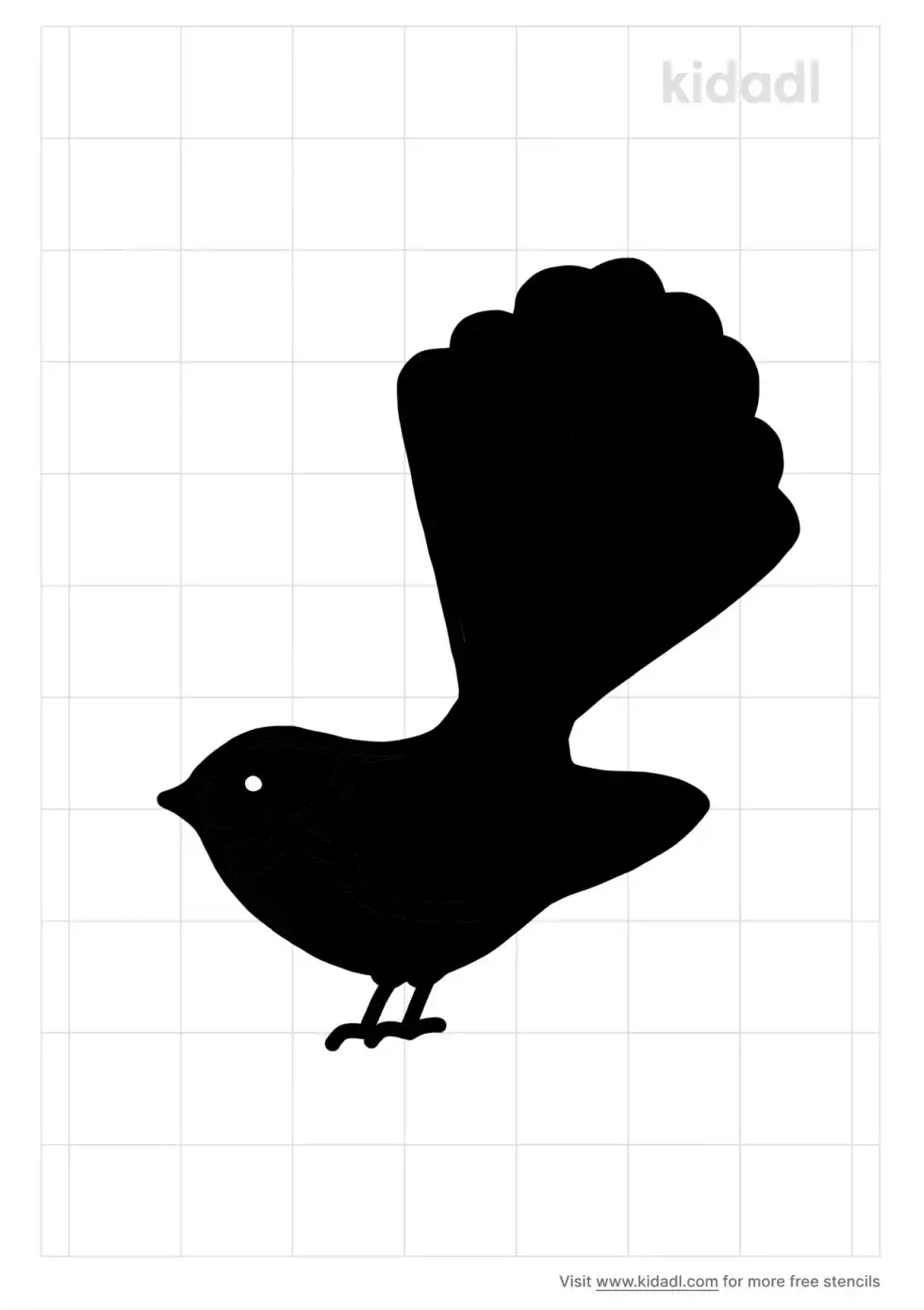 Fantail Stencil