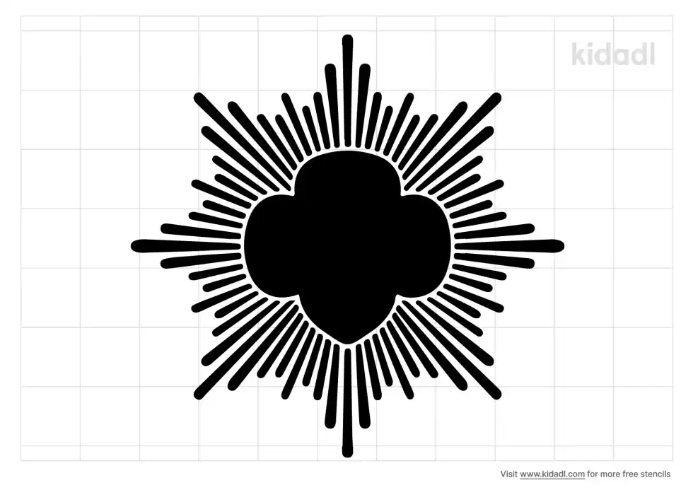 Gold Award Girl Scout Stencil