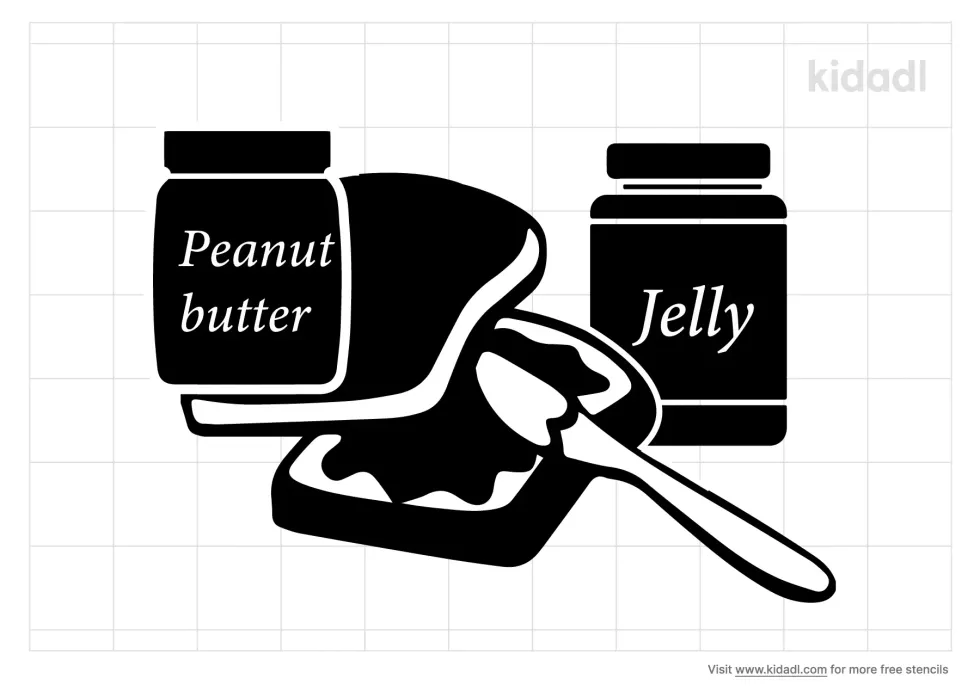 Peanut Butter Jelly Stencil