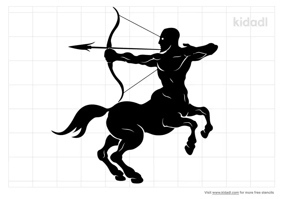 Sagittarius Stencil