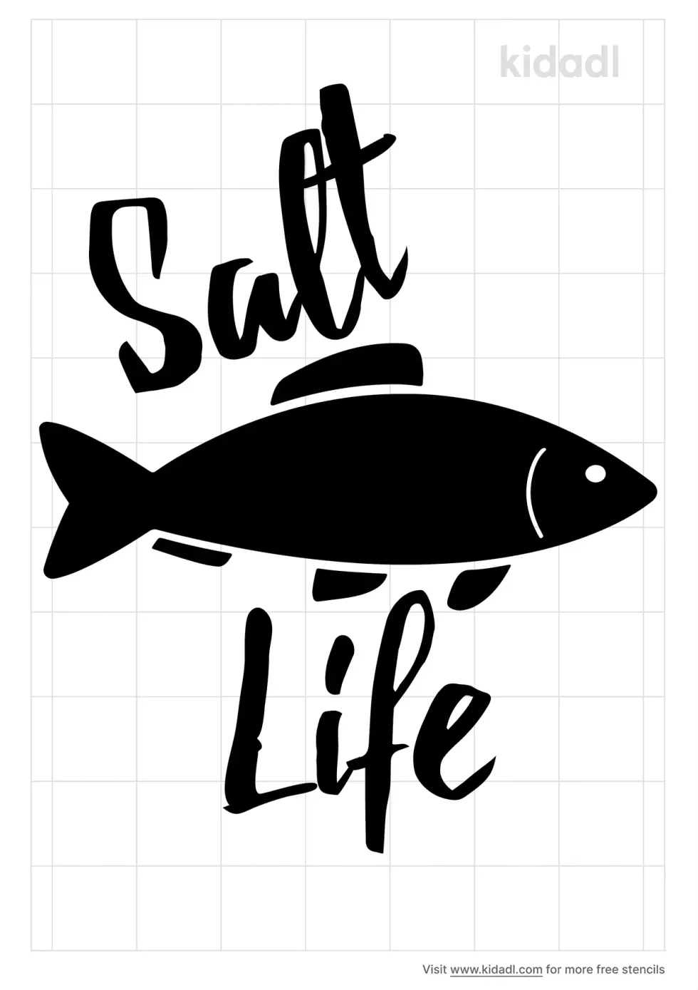 Salt Life Stencil