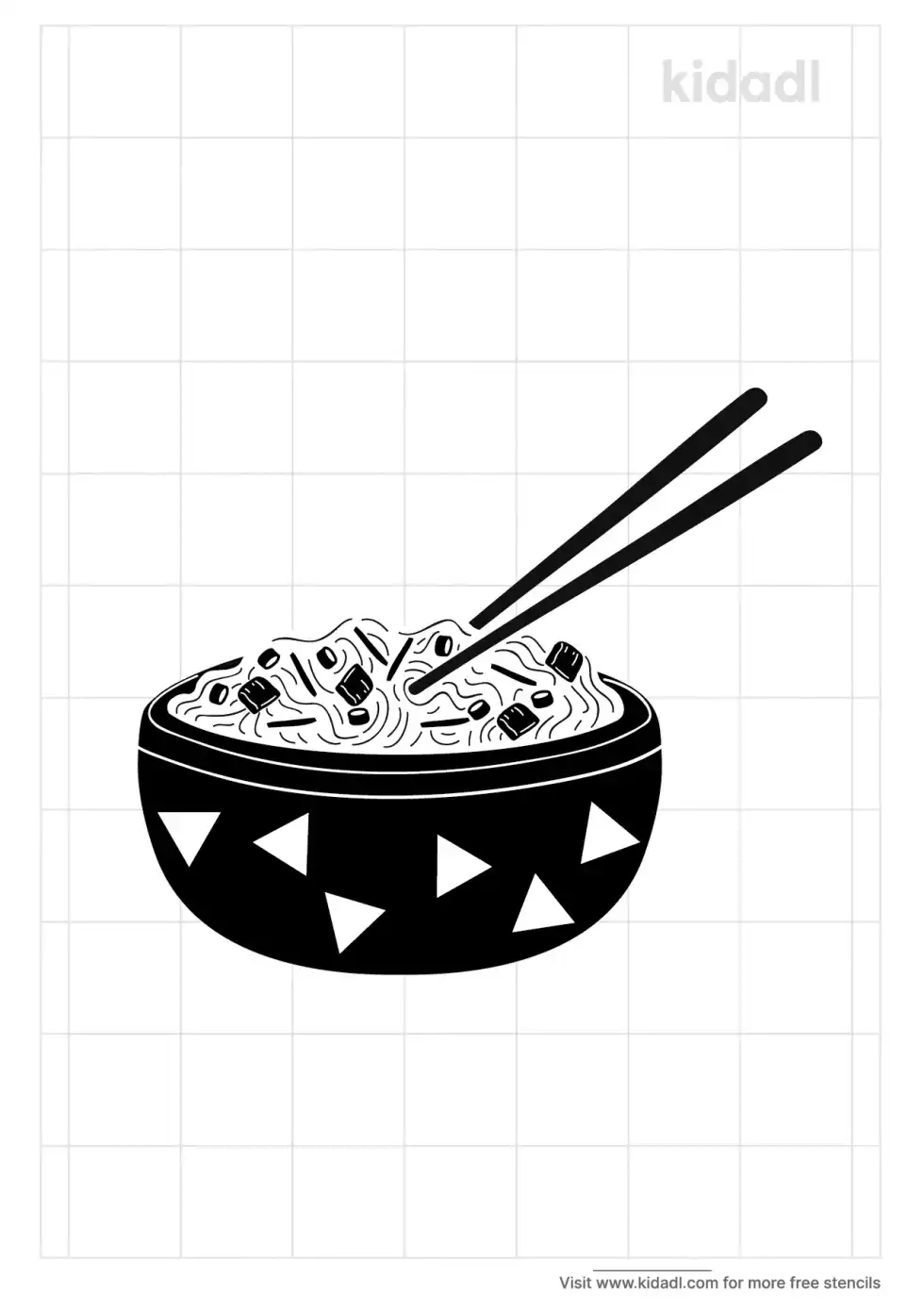 Chinese Food Stencil
