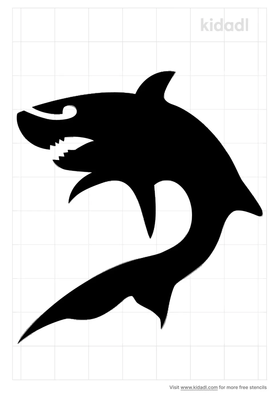 Evil Sea Creatures Stencil