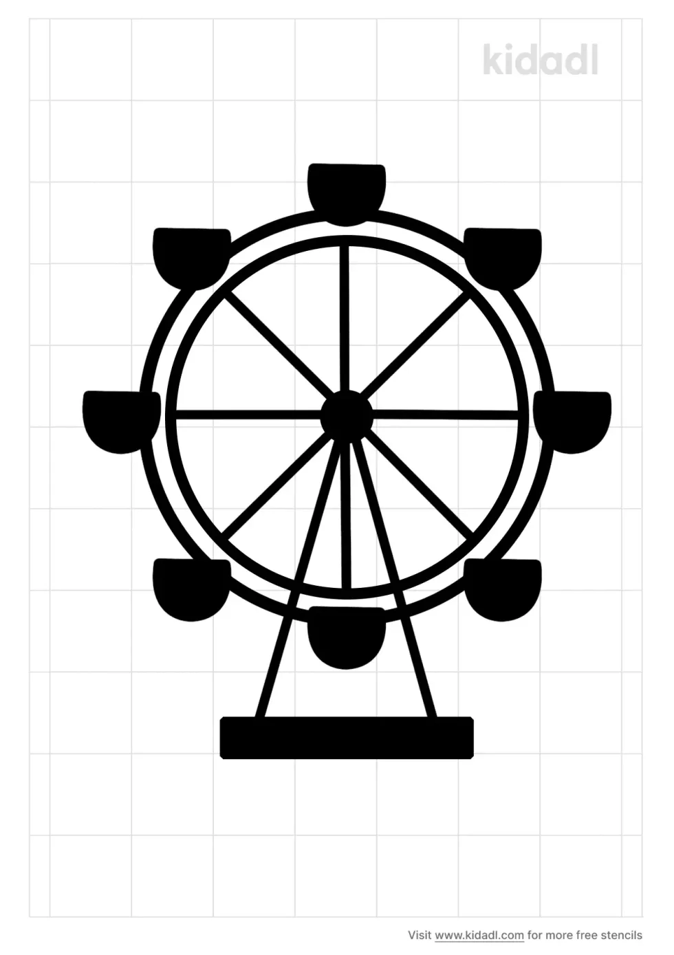 Ferris Wheel Stencil