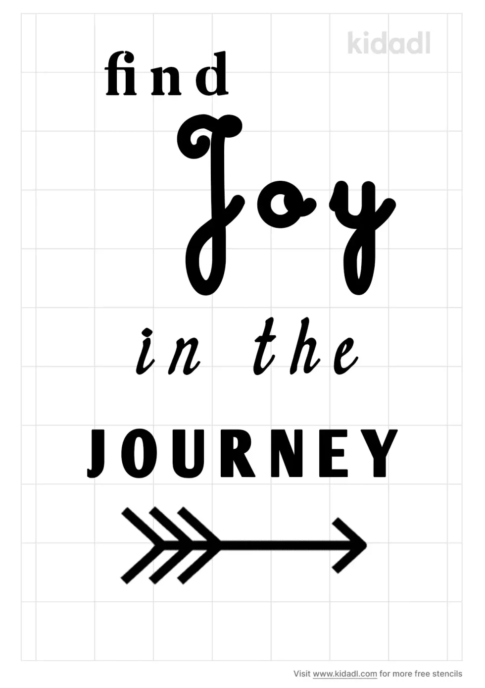Find Joy In The Journey Stencil