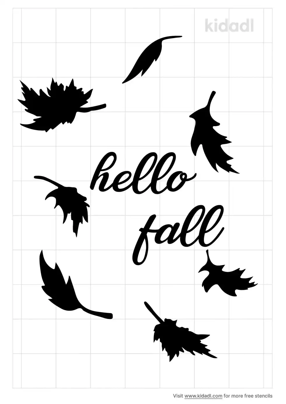 Fall Stencil