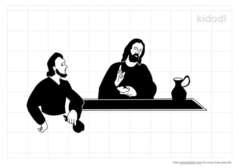 Last Supper Stencil