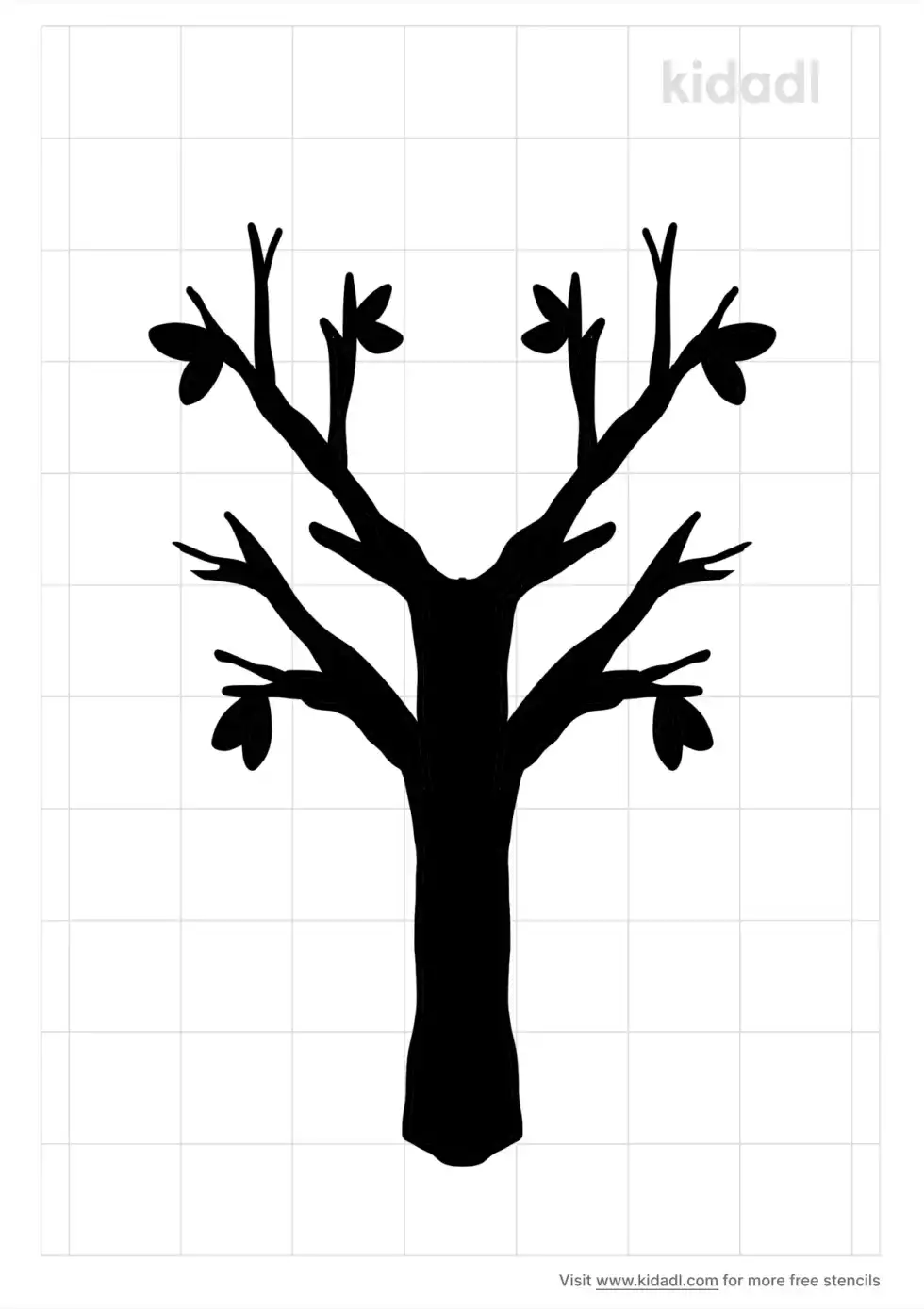 Leaf Branch Stencil