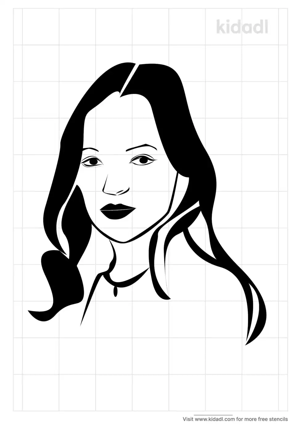 Kate Moss Stencil