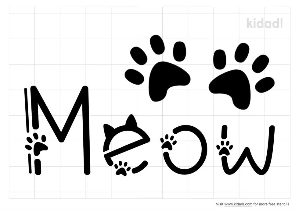 Meow Stencil