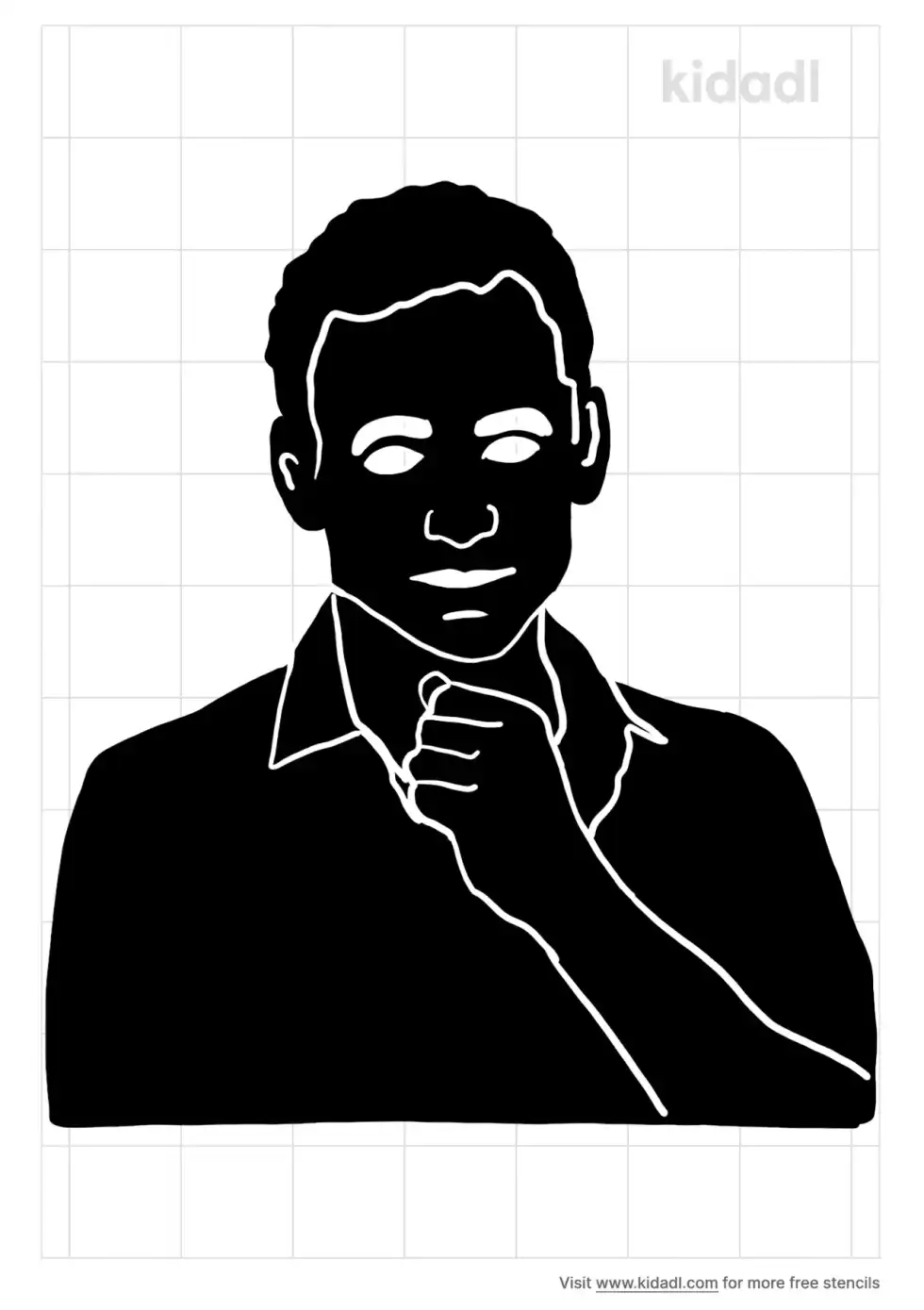 Tom Hiddleston Stencil