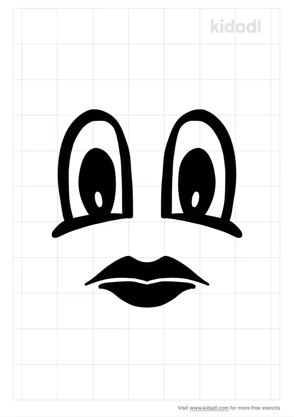 Eyes And Mouth Stencil