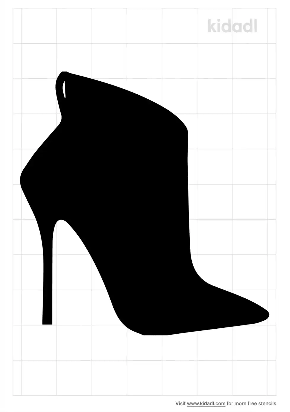 Fashion Boot Stencil