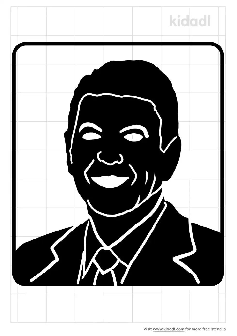Ronald Reagan Stencil