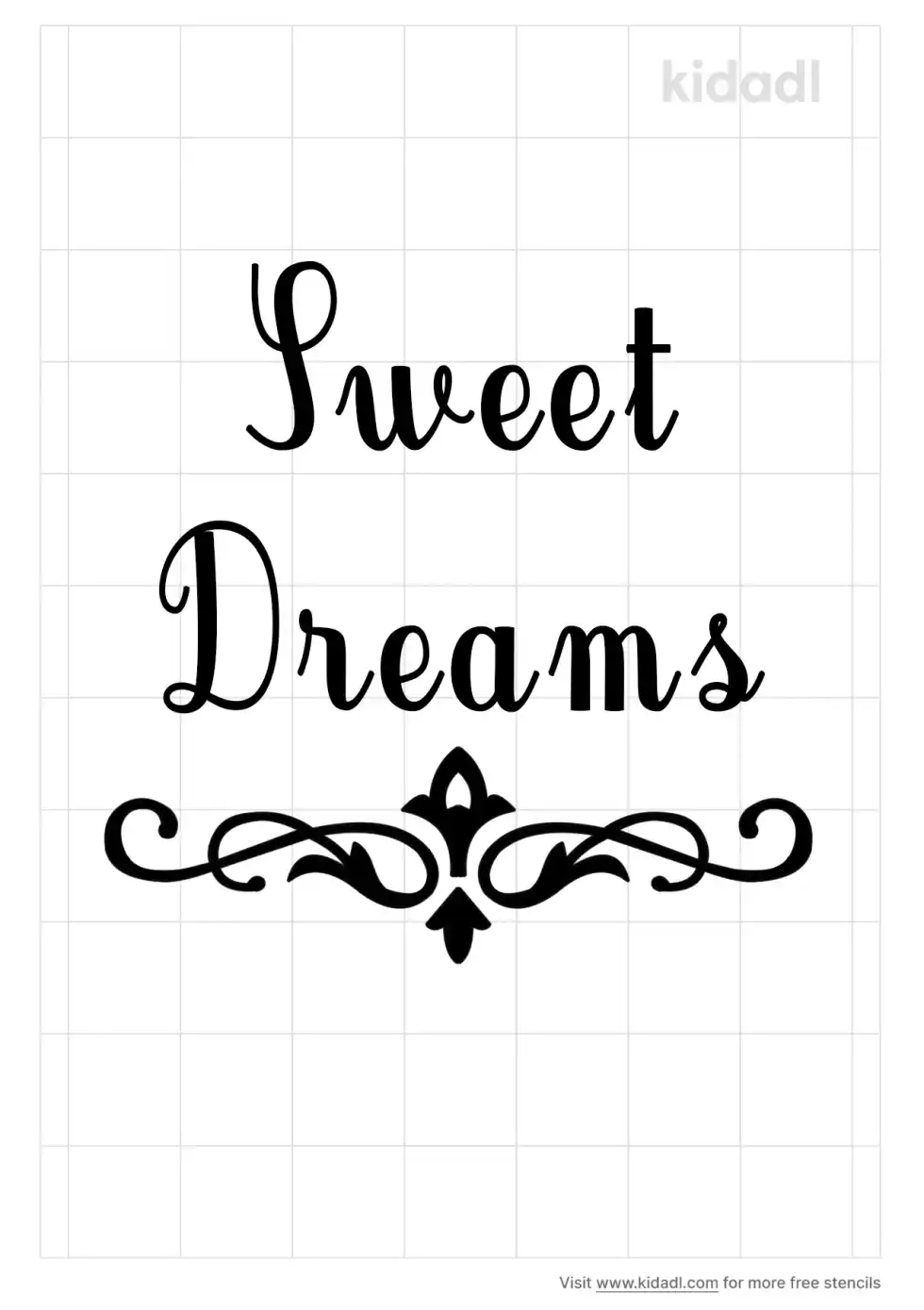 Sweet Dreams Stencil